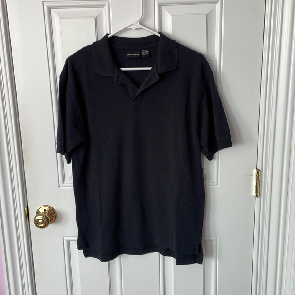 Claiborne black polo shirt